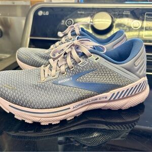 Brooks Women’s Adrenaline GTS Running Shoes - Blue & Pale Pink